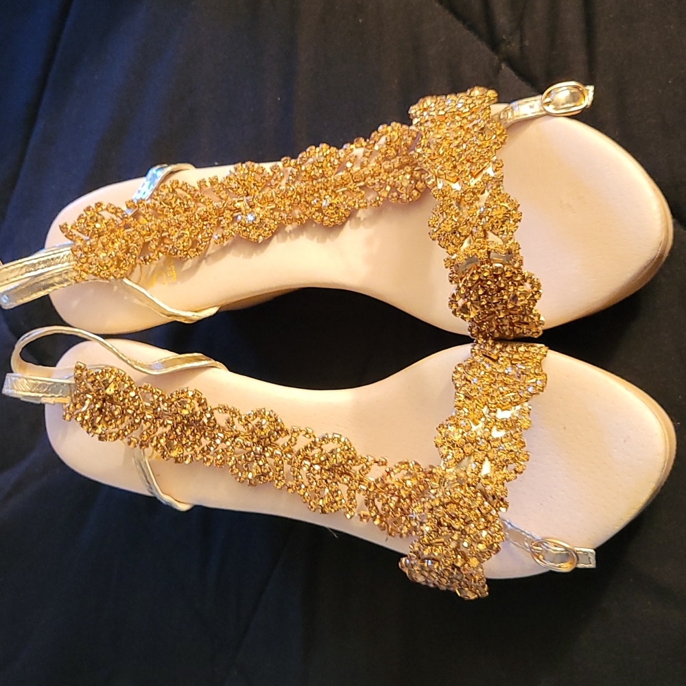 Gold Espadrilles - image 5